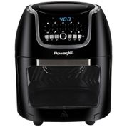 Fritadeira Elétrica Air Fryer 10 Litros com Tecnologia Vortex Air para Grelhar Assar, Reaquecer e Desidratar, 110V 1700W, PowerXL, Preta