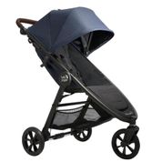 Carrinho de Bebê com Reclinação Quase Plana do Assento e Suporte Ajustável para Panturrilha, Baby Jogger City Mini GT2, Azul