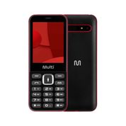 Celular Multilaser Up Max Dual Chip com Tela 2.8 pol + Bateria 1700 mAh + Rádio FM + MP3 + Bluetooth + Câmera Preto - P9135 P9135