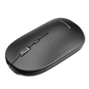 Mouse Sem Fio Slim Clique Silencioso Conexão Bluetooth e USB 1600dpi Ajustável 4 Botões Com Pilha Inclusa Preto - MO331 MO331