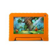 Tablet Kid Pad Wi-Fi Multilaser 32GB Tela 7" Android 11 Go Edition com Controle Parental Laranja - NB380OUT [Reembalado] NB380OUT