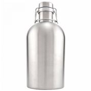 Cooler Portátil para Garrafas de cerveja com Isolamento Duplo, Aço Inox, KEGWORKS SSGROWLER BLANK, Prateado