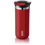 Copo para Café 435 mL Isolado a Vácuo Aço Inox Duplo com Tampa, WACACO Octaroma, Vermelho