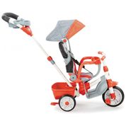 Triciclo Reclinável Infantil para Passeio com 5 Estágio Adaptável ao Crescimento, LITTLE TIKES 639814PE4, Vermelho