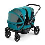 Carrinho de Passeio para 2 Crianças Multifuncional com Porta Objeto e Cobertura, até 90 kg, Graco, Azul