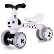 Bicicleta sem Pedal Infantil Dálmata com 4 Rodas para Crianças de 1 a 4 Anos, YGJT, Branco