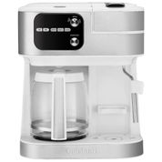 Cafeteira 4 em 1 Compatível com Cápsulas de Expresso e Nespresso com Vaporizador de Leite e Desligamento automático, 110V, Cuisinart SS-4N1W, Branca