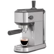 Máquina de Café Expresso em Aço Inoxidável com Bocal de Leite, 110V, Calphalon, Cinza