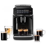 Máquina de Café Expresso com Painel Digital e Bocal de Leite, 110V, PHILIPS 3200, Preta