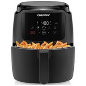 Air Fryer 5 Litros com 4 Predefinições e Controle de Temperatura, 110V 1500W, Chefman, Preto