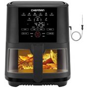 AirFryer Programável 5 Litros com 8 Modos e Controle Digital, CHEFMAN, 110V 1300W, Preta