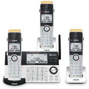 Telefone sem Fio, com Bluetooth e secretária eletrônica, 3 unidades, prata, VTECH IS8151 3, Prateado