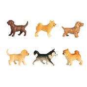 Cachorros  Miniatura Animais Toyng  c/6 unidades