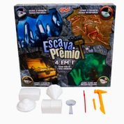 Kit Escavação Toyng Brinquedo 4 em 1 Escava Prêmio