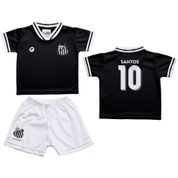 Conjunto Bebê Santos Uniforme Preto - Torcida Baby