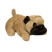 Cachorro Pug de Pelúcia Deitado 43cm Fofo e Encantador