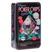 Kit 100 Fichas Poker Profissional Poker Chips + Ficha Dealer