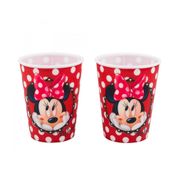 Jogo Com 2 Copos Plástico Minnie 400ml Disney