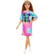 Barbie Fashionista Loira Vestido Tie Dye - Mattel