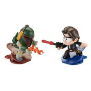 Mini Figuras Star Wars Battle Bobblers Boba Fett Vs. Han - Hasbro