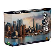 Puzzle 750 Peças Panorama Entardecer em Nova York - Grow