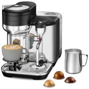 Máquina de Café com 3 Configurações Personalizáveis e Bocal de Leite, 110V 1350W, Breville Nespresso Vertuo Creatista BVE850BTR, Preta