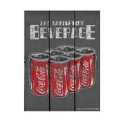 Placa Coca-cola Six Packs Cans Cinza - Urban