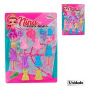 Kit 2 Boneca Fashionistas - Nina Troca De Roupas Fofinhas