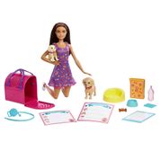 Barbie Conjunto Adota Cachorrinhos Negra - Mattel