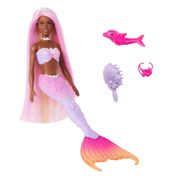 Barbie Fantasia Sereia Cores Mágicas Cabelo Roxo - Mattel