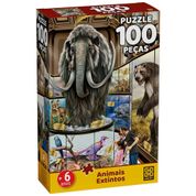 Puzzle Animais Extintos 100 Peças - Grow