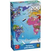 Puzzle 200 Peças Turismo Pelo Mundo - Grow