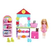 Boneca Barbie Chelsea Loja De Brinquedos 15 Peças Playset