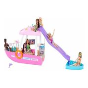 Boneca Barbie Barco Dos Sonhos Com Escorregador +20 Peças