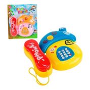 Telefone Infantil Musical Com Luz De Cogumelo De 17cm