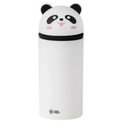 Estojo Escolar Silicone Base Retrátil Panda