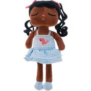 Boneca Metoo Mini Angela Poppy 20 Cm Cacheada Vestido Azul