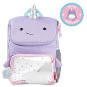 Mochila Escolar Skip Hop Zoo Baleia Narval Lilás