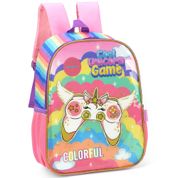 Mochila de Costas Luxcel Up4You Unicórnio Game Rosa