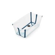 Banheira Flexível Transparente Azul com Plug Térmico Stokke