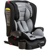 Cadeirinha de Carro Active com ISOFIX Cinza e Preto Kiddo