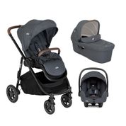 Carrinho de Bebê Versatrax E Travel System TRIO Preto Moon Light Joie