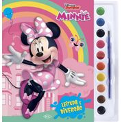 Livro Leitura e Diversão Aquarela - Minnie Mouse - DCL UNICA Livro Leitura e Diversão Aquarela - Minnie Mouse - DCL