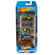 Carrinhos Hot Wheels City HTV39 / 5 Carros - Mattel