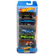 Carrinhos Hot Wheels City HLY76 c/ 5 Carros - Mattel