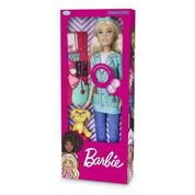 Boneca Barbie Large Veterinaria com Mini Pet - Pupee