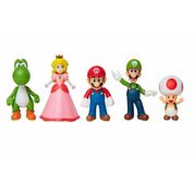 Kit Super Mario E Friends com 5 Personagens - Candide