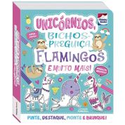 Colorir e montar Unicórnios,Preguiça e Muito Mais-HappyBooks