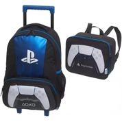 Kit Mochila Rodinha Lancheira Pacific PlayStation Dual Sense