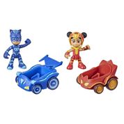 Pj Masks Bonecos Menino Gato e An Yu C/ Veículos - Hasbro